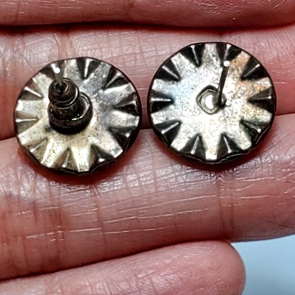 Silver Tone Faux Pearl Cabachon Clear Rhinestone No Back 1/2" - Picture 4 of 5